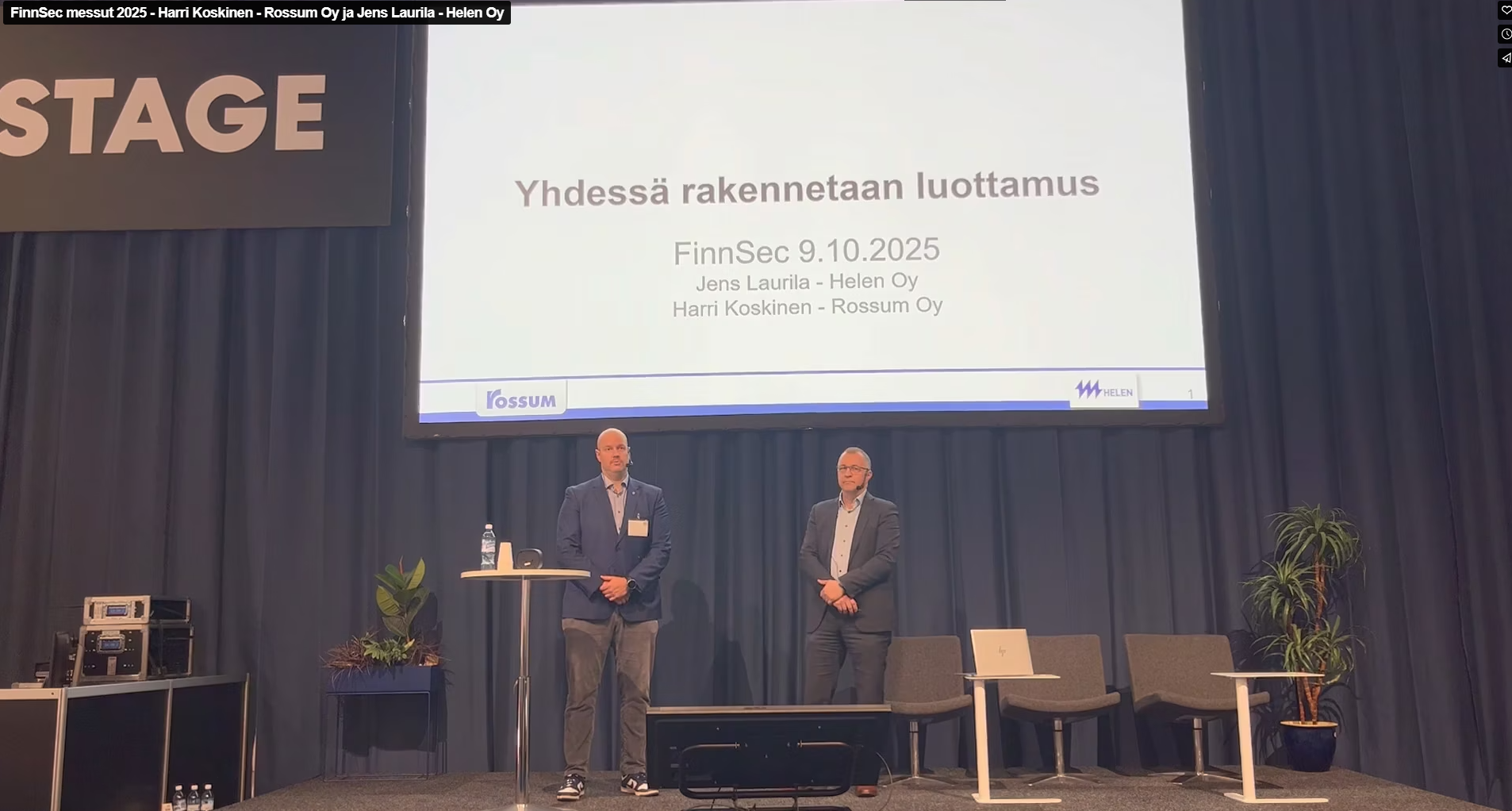 FinnSec 2025 messut - Rossum ja Helen esitys